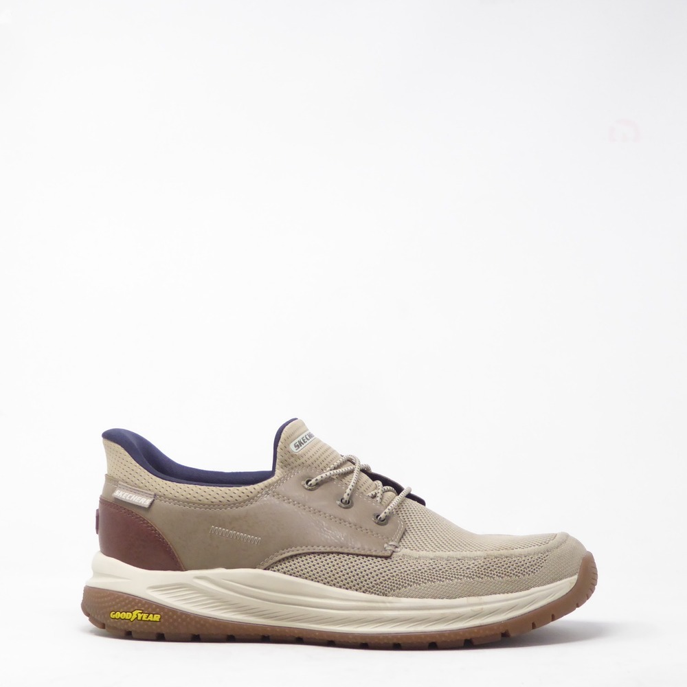 Skechers Mens Slip-ins Meroe Alden Taupe Shoes 10.5 Extra Wide Fit